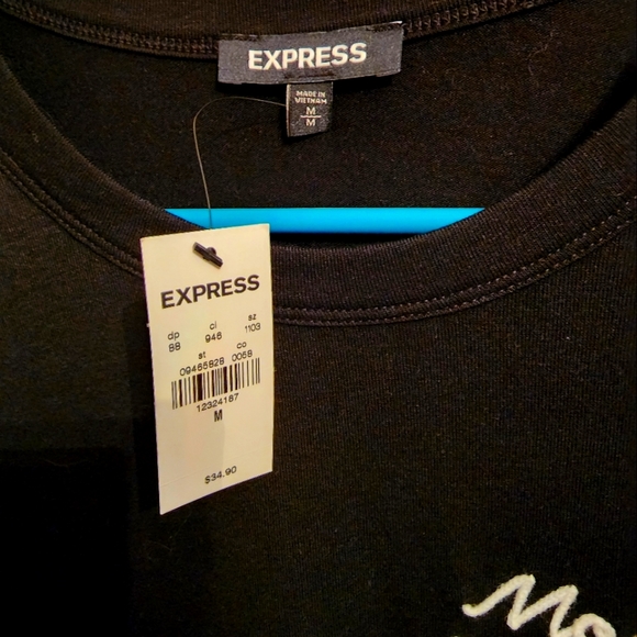 NEW! Express Black Graphic Tee - medium - Picture 2 of 3